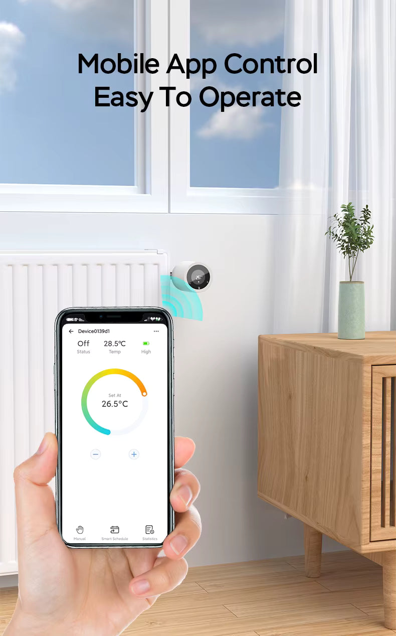 Zigbee Smart Thermostatventil 1413Pro- Schwarz