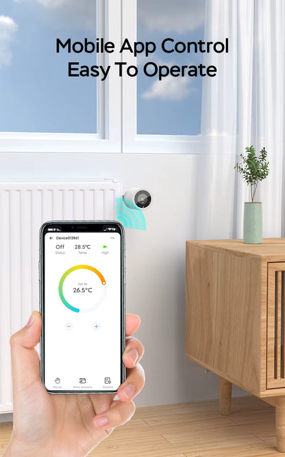 Zigbee Smart Thermostatventil 1413Pro- Schwarz